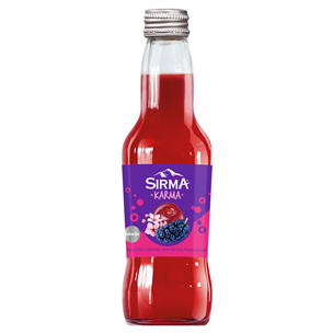 Sırma Karma Karadut ve Kiraz Çiçeği Aromalı, Vişneli Doğal Zengin Mineralli Şekersiz Gazlı İçecek 250 ml